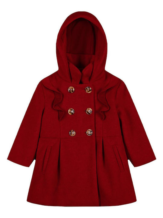 Energiers Kids' Coat with Hood Cherry