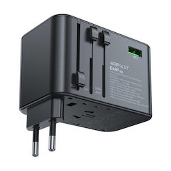 Acefast Multifuncțional Travel Z1 Adaptor pentru Prize Universal în Universal