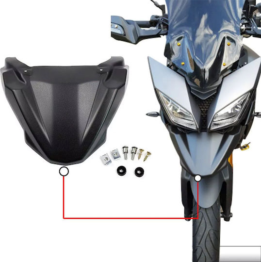 Vorderseite Vorderradkotflügel Motorrad für Yamaha Tracer 900 Schwarz 1Stück