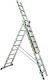 Pankoskal Professionelle Dreifach Kombinationsleiter Aluminium