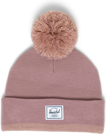 Elmer Beanie Unisex Σκούφος Πλεκτός σε Ροζ χρώμα