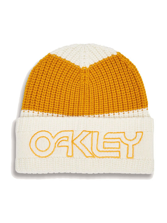 Beanie Unisex Σκούφος Πλεκτός σε Λευκό χρώμα