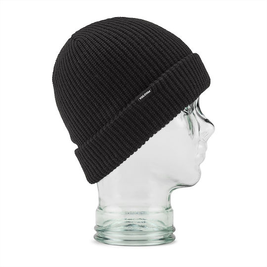 Sweep Beanie Unisex Σκούφος Πλεκτός σε Μαύρο χρώμα