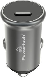 Powertech Φορτιστής Αυτοκινήτου με Θύρες 1xUSB-A 1xType-C