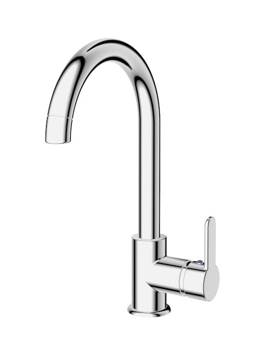 Drop Kitchen Faucet Counter Silver