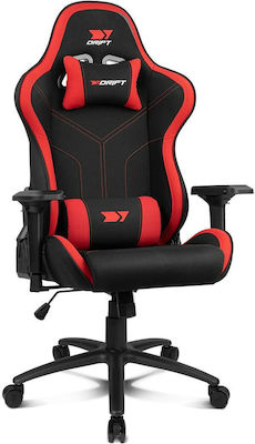 Drift DR110BR Καρέκλα Gaming Δερματίνης με Ρυθμιζόμενα Μπράτσα Μαύρο - Κόκκινο