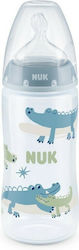 Nuk Plastikflasche First Choice Temperature Control Gegen Koliken mit Silikonsauger für 6-18 Monate 300ml 1Stück