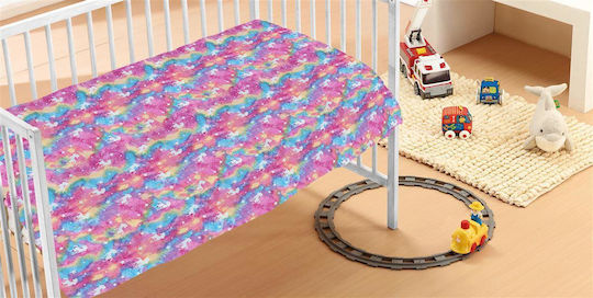 Dimcol Κουβέρτα Fleece Φωσφορίζουσα Πολύχρωμη 110x140εκ.