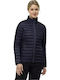 Women's for Hiking Short Puffer Jacket for Winter Dark Blue