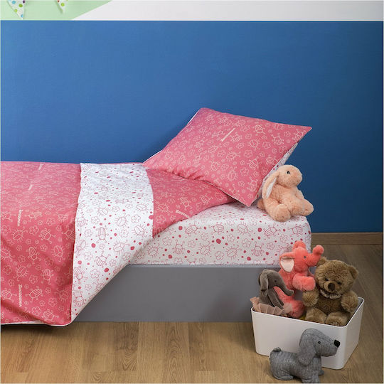 Zouzounia Set Kids Duvet Cover Single Pink