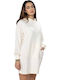 Classics Mini Αθλητικό Φόρεμα Μακρυμάνικο με Κουκούλα Off White