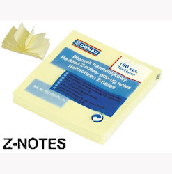 Donau Aufkleber Notizblöcke in Würfel Gelbe 7.6x7.6cm