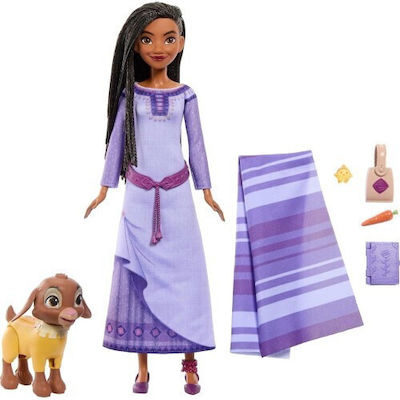 Mattel Disney's Wish Asha Of Rosas Adventure Pack Păpușă pentru 3++ Ani