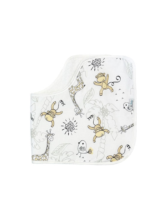 Bunny Bebe Shoulder Burp Cloth White White 26x5...