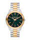 Michael Kors Runway Women's Watch with Silver Metal Bracelet