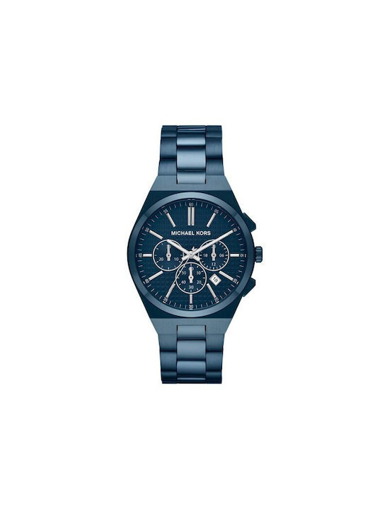 Michael Kors Lennox Watch with Navy Blue Metal ...