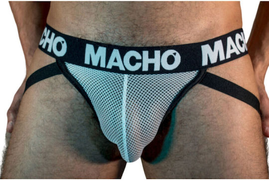 Macho Underwear Ανδρικό Εσώρουχο Jockstrap Λευκό