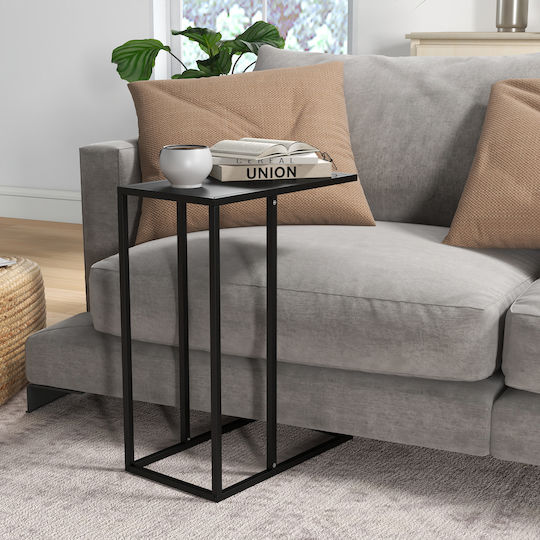 Rectangular Metal Side Table Black M46xL26xH60cm