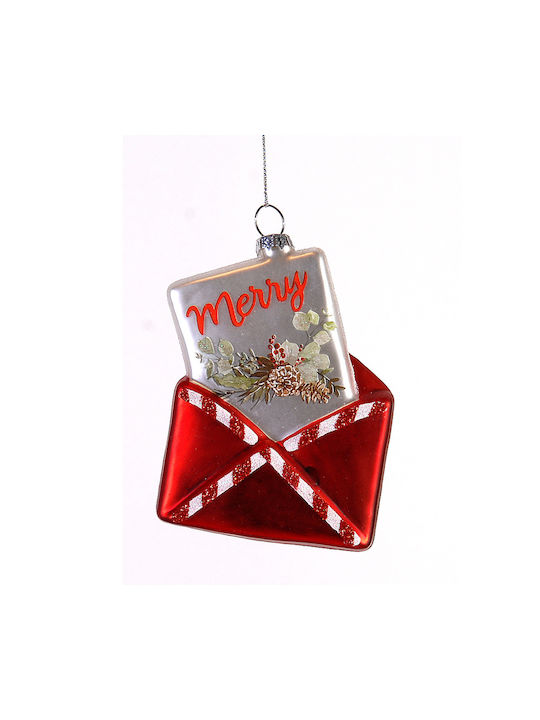 Merry Κρεμαστό Hanging Label Glass Red