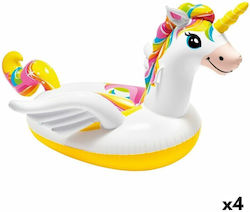 Intex Saltea umflabilă Ride On pentru piscină Unicorn cu mânere White 201cm 4buc