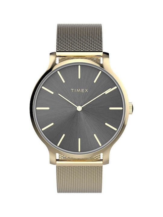 Timex Transcend Uhr mit Gold Metallarmband