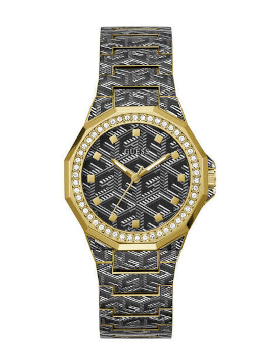 Guess Γυναικείο Ρολόι 38mm Μπαταρίας με Μαύρο Μ...