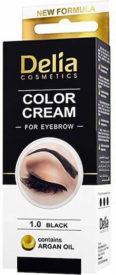 Delia Cosmetics Багрило Хена за Вежди Черно 1 15мл
