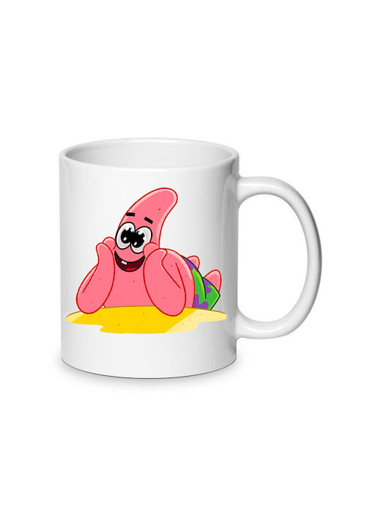 Spongebob Tasse Keramik Weiß 330ml 1Stück