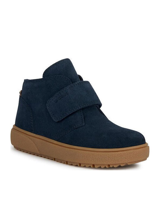 Geox Theleven Ghete Copii din Piele cu Velcro A...