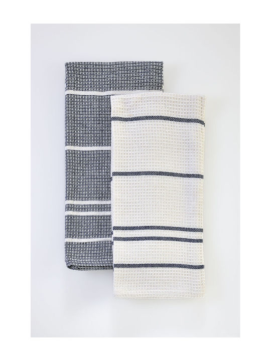 Down Town Home Tea Towel made of 100% Cotton 65x45cm 2pcs