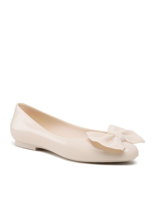 Damen Ballerinas in Beige Farbe