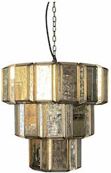 Dekodonia Pendant Lamp with Crystals Gold