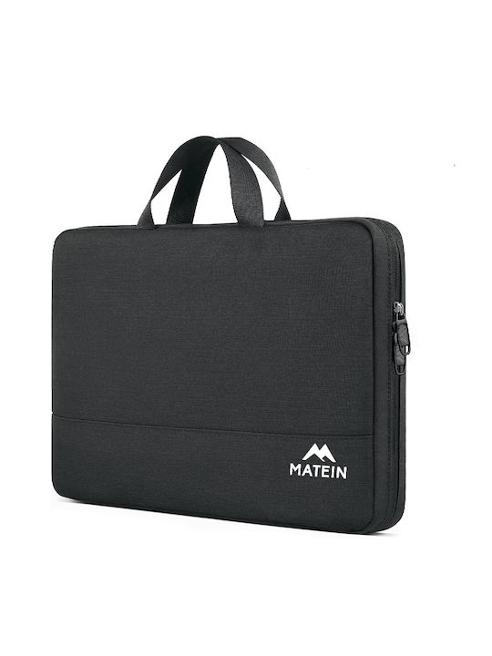 Matein Τσάντα Ώμου / Χειρός για Laptop 15" σε Μαύρο χρώμα 1025