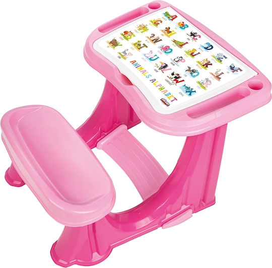 Handy Study Birou pentru Copii din Plastic Roz Pilsan