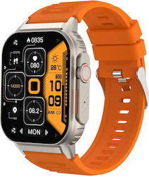 Microwear G41 Smartwatch με Παλμογράφο (Πορτοκαλί)