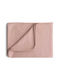Mushie Κουβέρτα Αγκαλιάς & Λίκνου Ροζ Blush 90x90εκ.