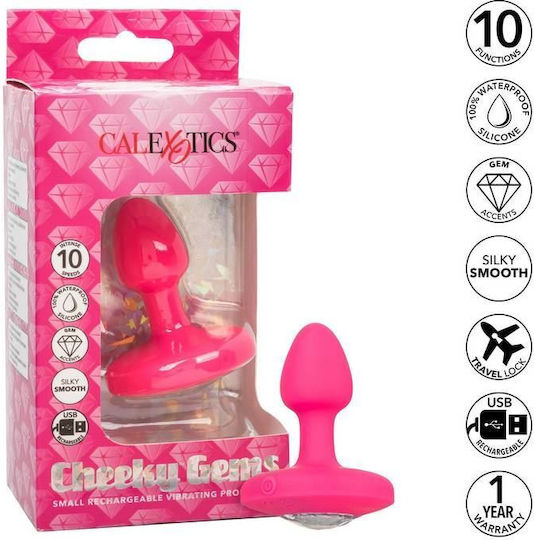 Calexotics Cheeky Gem Dop Anal cu vibrație Mici Roz