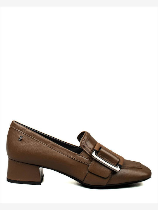 Stonefly Γυναικεία Loafers σε Καφέ Χρώμα
