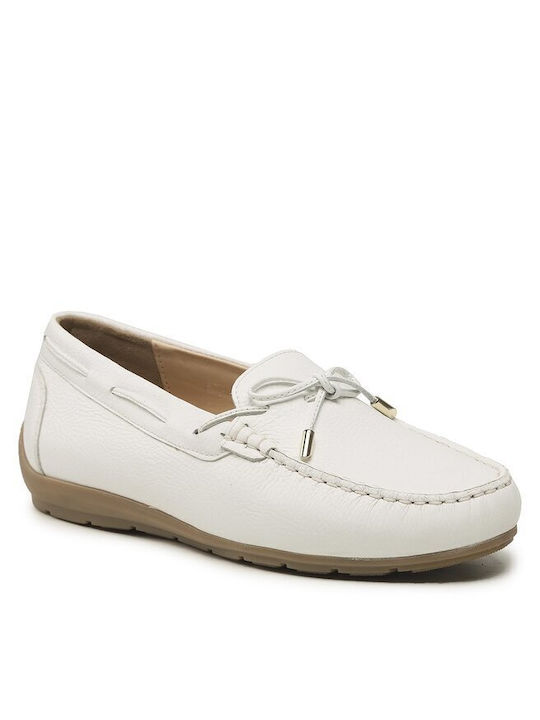 Ara Women's Leather Moccasins White