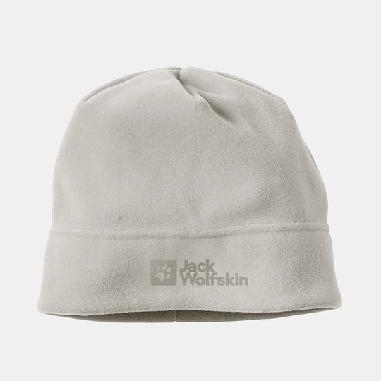 Knitted Fleece Beanie Cap White
