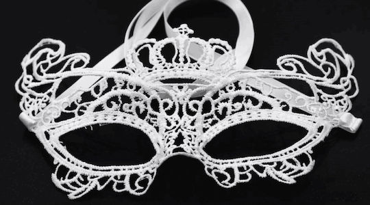 BDSM Maske in Weiß Farbe