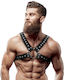 Fetish Submissive Ανδρικό Harness Μαύρο