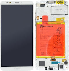 Huawei Οθόνη με Πλαίσιο για Huawei Y7 2018. (Λευκό) Huawei Οθόνη με Πλαίσιο για Huawei Y7 2018. (Λευκό)