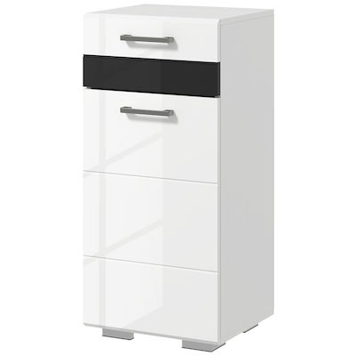 Kleankin Ντουλάπι Cabinet de baie L37xA32.5xÎ79cm White