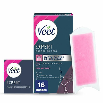 Veet Expert Hair Removal Wax Strips 16pcs