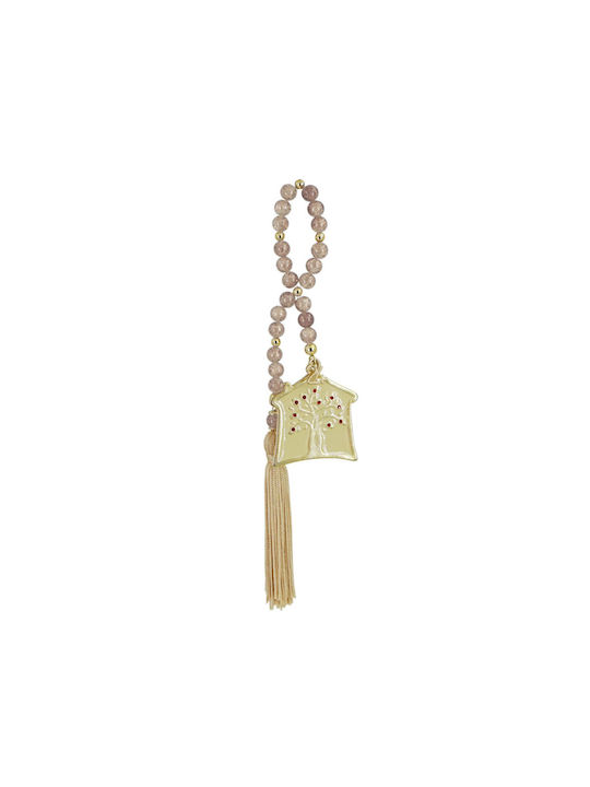 Marhome Hanging Lucky Charm Home Purple made of Metal 1pcs