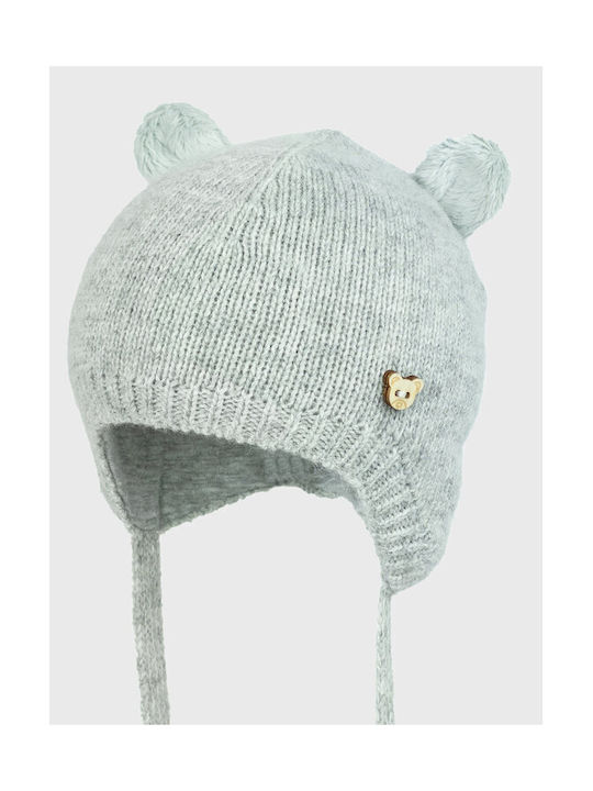 Jamiks Kinder Beanie Gestrickt Grau