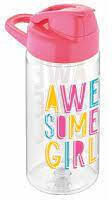 Sidirela Plastic Kids Water Bottle Pink 500ml