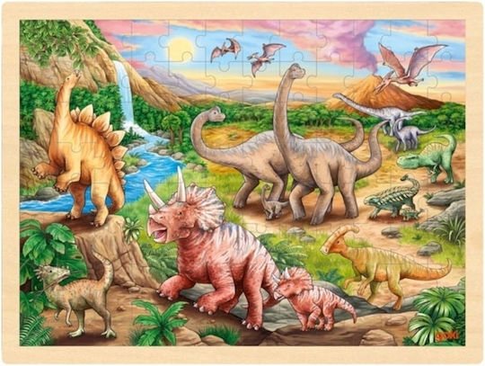 Wooden Kids Puzzle for 3+ years+ Years 96pcs Goki