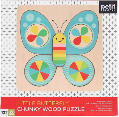 Wooden Kids Peg Puzzle for 1+ Years 7pcs Petit Collage